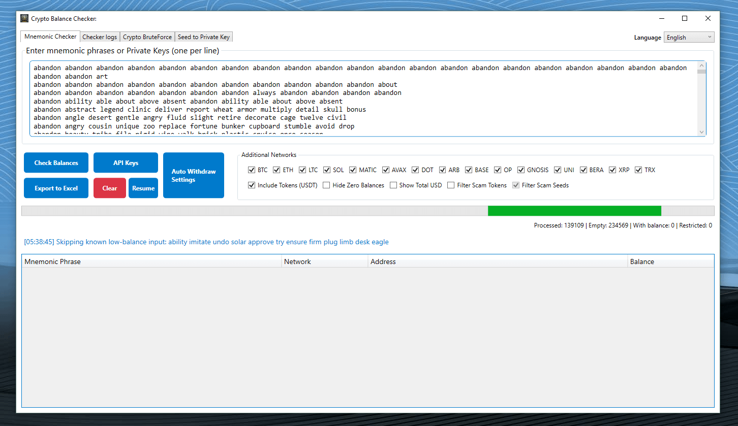 Crypto Balance Checker Proxy checker
