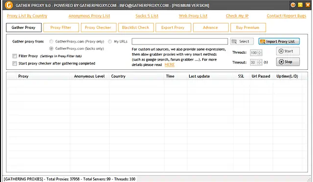 GatherProxy v8.9