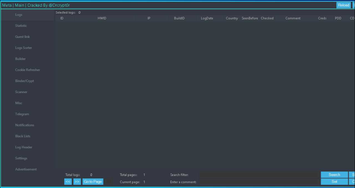 MetaStealer Cracked Botnet stealer