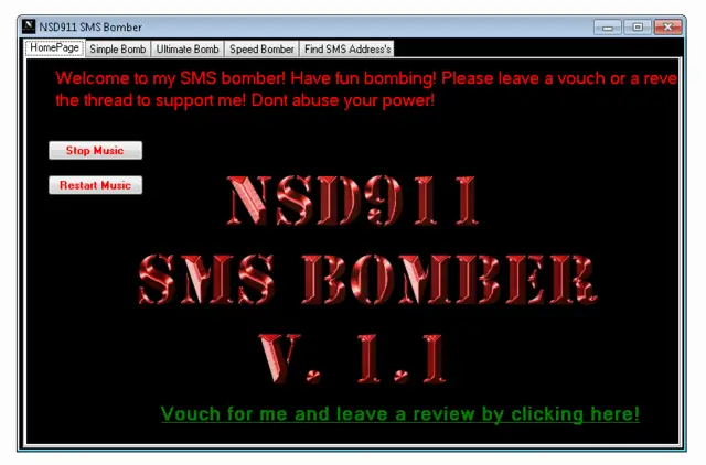 SMS Bomber spammer ddos tool analysis