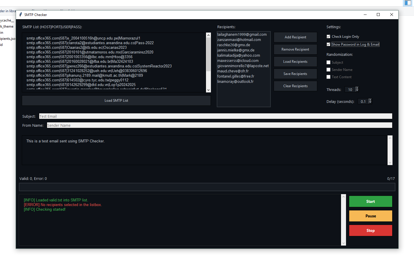 SMTP Checker 2025