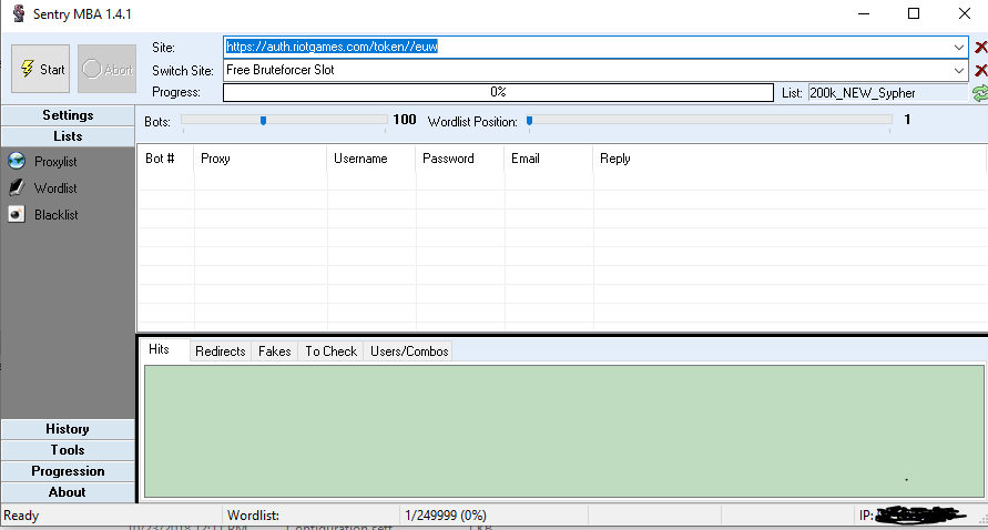 Sentry MBA 1.4.1 Bruterforcer