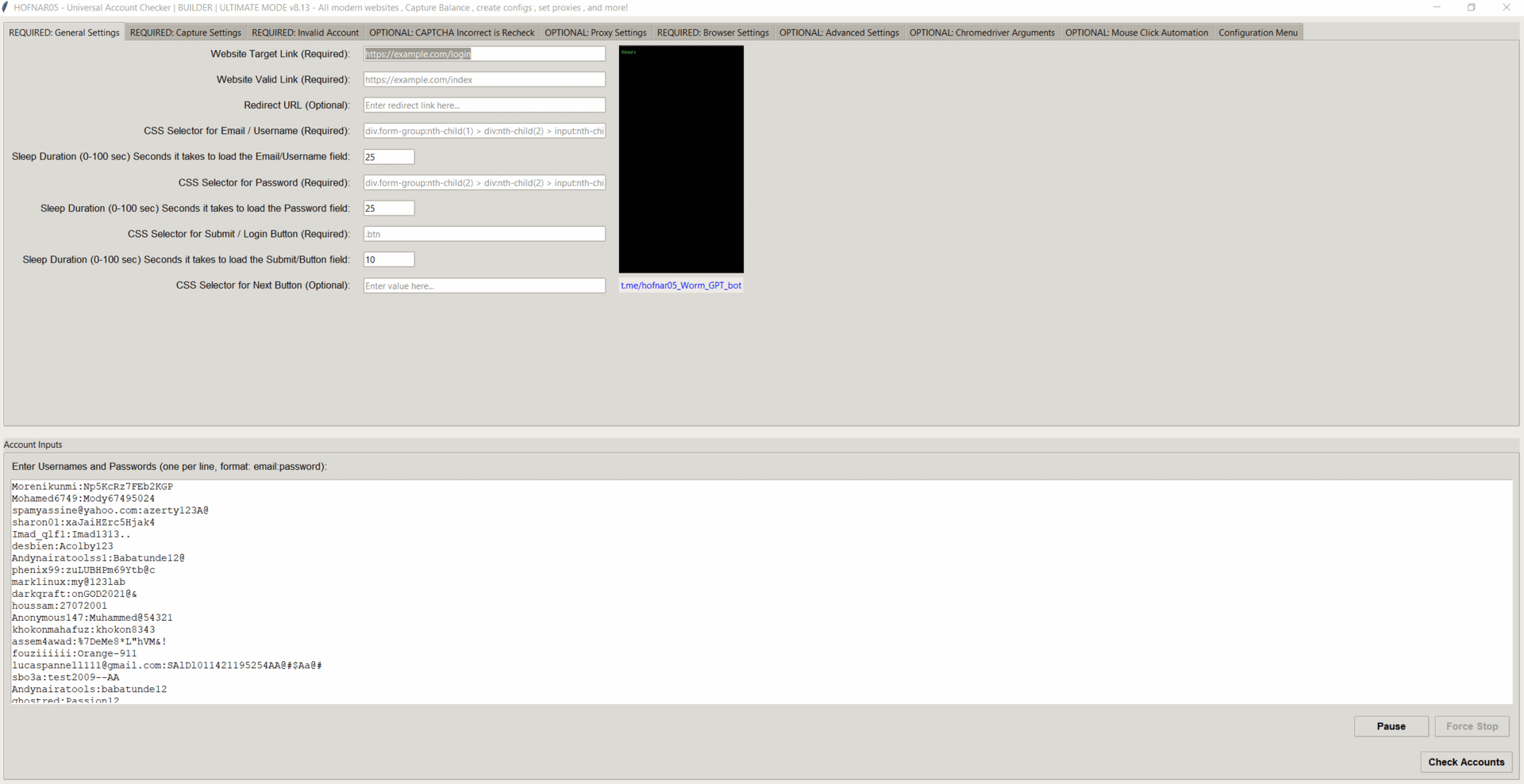 ULTIMATE Account Checker v8.13 2025