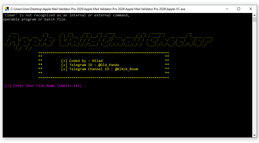 Apple Valid Email Checker