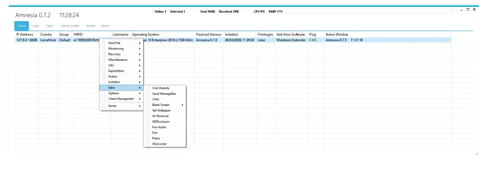Remote botnet tool
