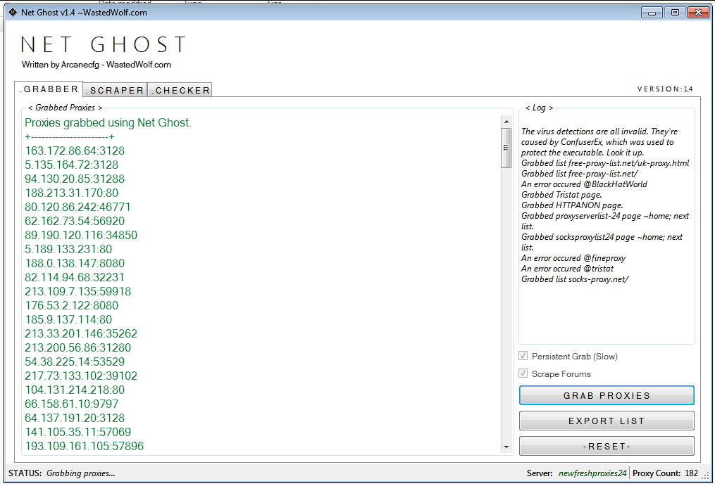 NetGhost v1.4 – Proxy Gen